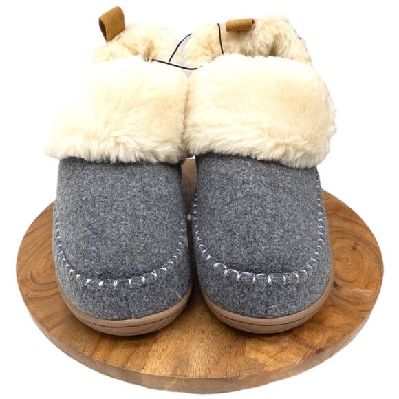 Dearfoams Moritz Energy Return Bootie Slipper Boots Grey Women's Size 8 - Picture 5 of 7